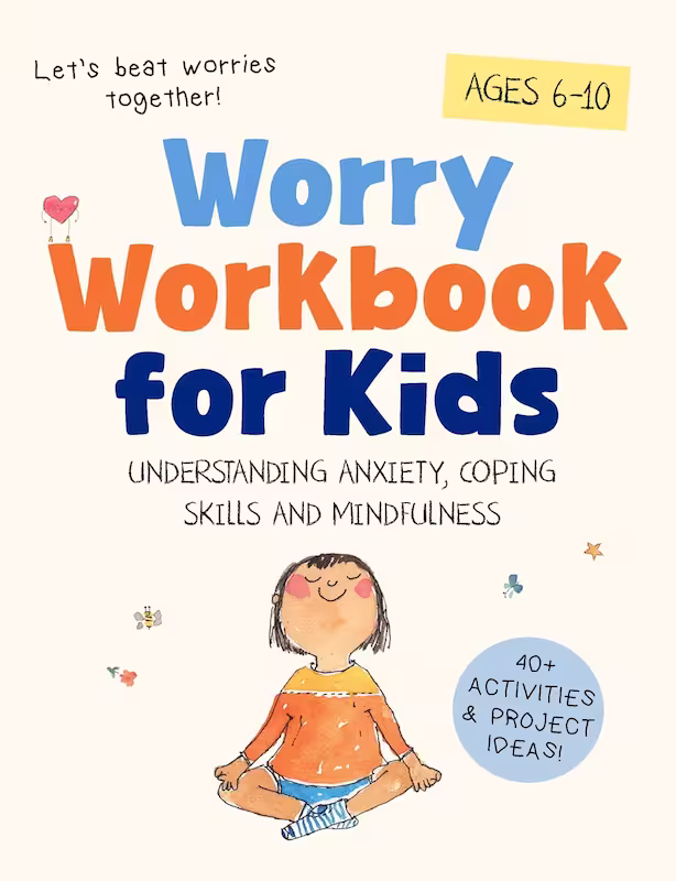 Worry Workbook for Kids — book cover